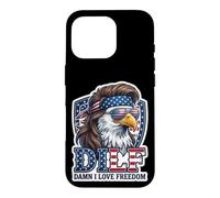 Custodia per iPhone 16 Pro DILF Damn I Love Freedom Eagle Funny Patriotic 4 luglio