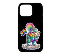 Custodia per iPhone 16 Pro Dino Q'ueen arcobaleno forte e orgoglioso