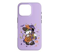 Custodia per iPhone 16 Pro Disney Minnie Mouse Halloween Witch Trick-or-Treat Icons