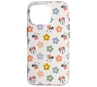 Custodia per iPhone 16 Pro Disney Minnie Mouse Springtime Fiori e Happy Smiles