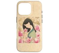 Custodia per iPhone 16 Pro Disney Princess Classic Mulan Rosa Lotus
