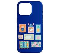 Custodia per iPhone 16 Pro Disney Stitch Hawai'i Summer Stamps Tropical Beach Vacation