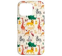 Custodia per iPhone 16 Pro Disney The Lion King Animals of the Pride Lands Pattern
