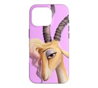 Custodia per iPhone 16 Pro Disney Zootopia 2 Gazelle Pop Star Big Face Purple-Pink