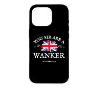 Custodia per iPhone 16 Pro Divertente bandiera britannica patriottica britannica orgogliosa della Gran Bretagna