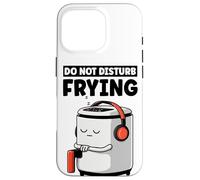 Custodia per iPhone 16 Pro Divertente costume da friggitrice ad aria non disturbare