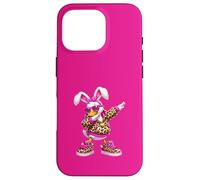 Custodia per iPhone 16 Pro Divertente Dabbing Bunny Silly Goose Felice Pasqua Ragazze Donne