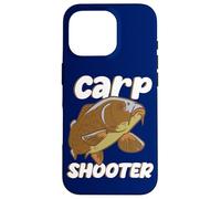 Custodia per iPhone 16 Pro Divertente Fish Hunter Carp Shooter Citazione Pesce D'acqua Dolce Fisher