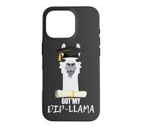 Custodia per iPhone 16 Pro Divertente laurea per lui e lei ha ottenuto il mio lama Dip-Llama