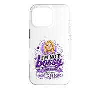 Custodia per iPhone 16 Pro Divertente prepotente bionda cartone animato donna viola regina dicendo