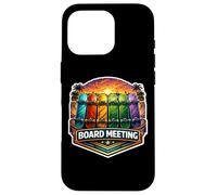 Custodia per iPhone 16 Pro Divertente Skate Board Meeting Skateboard Skateboarding Joke Pun