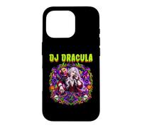 Custodia per iPhone 16 Pro DJ Dracula Vampire Disc Jockey Giradischi Vinili Spooky Spaventoso