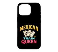 Custodia per iPhone 16 Pro Domino Domino Domino Treno Messicano Amante Piastrelle Gioco