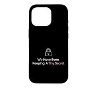 Custodia per iPhone 16 Pro Donna incinta che tiene un piccolo annuncio segreto
