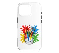 Custodia per iPhone 16 Pro Drawing Painter Artist Brush Colourful Art