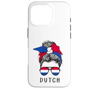 Custodia per iPhone 16 Pro Dutch Girl Dutch Heritage Netherlands Flag