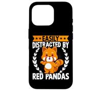 Custodia per iPhone 16 Pro Easily Distracted by Red Pandas Funny Cute Kawaii Red Panda