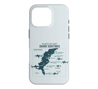 Custodia per iPhone 16 Pro East Coast Shark Sightings Cool Map