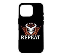 Custodia per iPhone 16 Pro Eat Sleep Hunt Repeat Hunting Hunter Life Adventure Nature