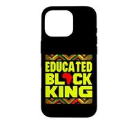Custodia per iPhone 16 Pro Educated Black King African Pride Empowerment Graphic