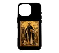 Custodia per iPhone 16 Pro Elegante icona cattolica di San Martino de Porres