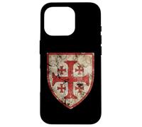 Custodia per iPhone 16 Pro Emblema della croce di Gerusalemme dei Cavalieri Templari
