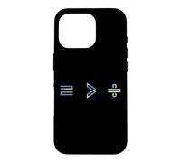 Custodia per iPhone 16 Pro Equality is Greater Than Division Math Symbol Social Justice