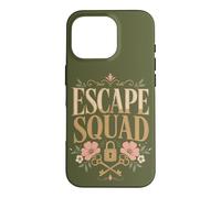 Custodia per iPhone 16 Pro Escape Squad Escape Room Puzzle Lover Porta chiusa
