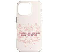 Custodia per iPhone 16 Pro Ester 4 14 Versi cristiani Corona floreale Regina Fede