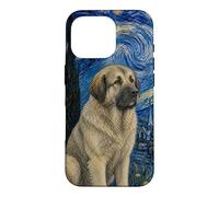 Custodia per iPhone 16 Pro Estrela Mountain Dog Van Gogh Notte stellata