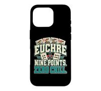 Custodia per iPhone 16 Pro Euchre Gioco di Carte Euchre Nine Points Zero Chill, Giocatore di Carte