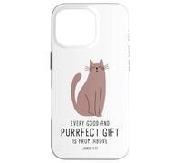 Custodia per iPhone 16 Pro Every Good & Purrfect (Gift) is From Above - James 1:17 Cat