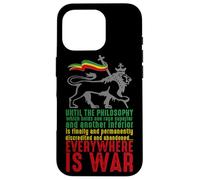 Custodia per iPhone 16 Pro EVERYWHERE IS WAR Discorso Haile Selassie Leone Giuda Reggae