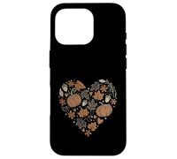 Custodia per iPhone 16 Pro Fall Pumpkin Fall Leaves Acorns Hearts Rustic Fall Autumn