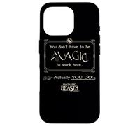Custodia per iPhone 16 Pro Fantastic Beasts and Where to Find Them Magic To Work Here
