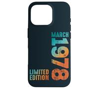 Custodia per iPhone 16 Pro Fantastica edizione limitata marzo 1978 Retro 1978 Vintage 1978