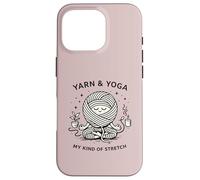 Custodia per iPhone 16 Pro Filato e yoga My Kind of Stretch Knitter Hobby Craft Humor