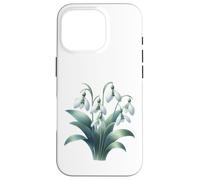 Custodia per iPhone 16 Pro Fiore di nascita di gennaio Botanical Bloom Bucaneve