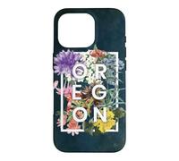 Custodia per iPhone 16 Pro Fiori di Oregon Word Art - Oregon State USA Souvenir