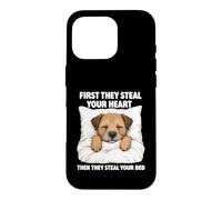 Custodia per iPhone 16 Pro First They Steal Your Heart - Border Terrier Amante Dog Mom