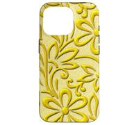 Custodia per iPhone 16 Pro Floral Daisy Flower Patterns For Summer Sun Pastel Yellow
