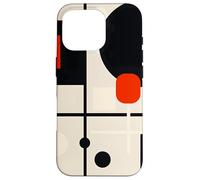 Custodia per iPhone 16 Pro Forme astratte geometriche minimaliste grafiche moderne a griglia