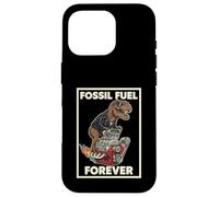 Custodia per iPhone 16 Pro Fossil Fuel Forever T-Rex V8 Engine Anti EV Car Ragazzi Umorismo