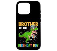Custodia per iPhone 16 Pro Fratello Del Compleanno Partito Outfit Dinosaur Squad Brother