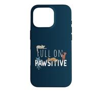 Custodia per iPhone 16 Pro Full On Pawsitive! Bel gioco di parole da gatto retrò
