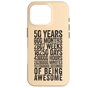 Custodia per iPhone 16 Pro Funny 50th Birthday Shirt Old Meter Funny 50 Year Old Gifts