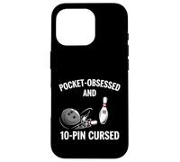 Custodia per iPhone 16 Pro Funny Bowling Pocket Obsessed 10 Pin Cursed Bowler