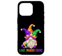Custodia per iPhone 16 Pro Funny Carnival Gnome With Fool Cap For Girls Love Mardi Gras