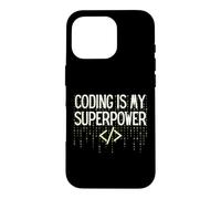 Custodia per iPhone 16 Pro Funny Coding is My Superpower Coder Programmer
