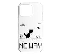 Custodia per iPhone 16 Pro Funny Cute Pixel Offline T-Rex Game, Cool Dino Game, Gaming